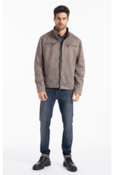 Jaqueta Suede Rider With Mouse