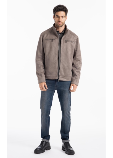 Jaqueta Suede Rider With Mouse