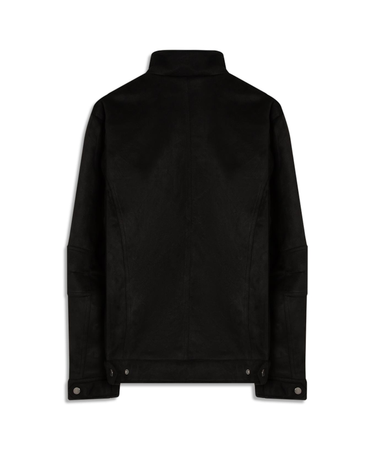 Jaqueta Suede Rider With Preto