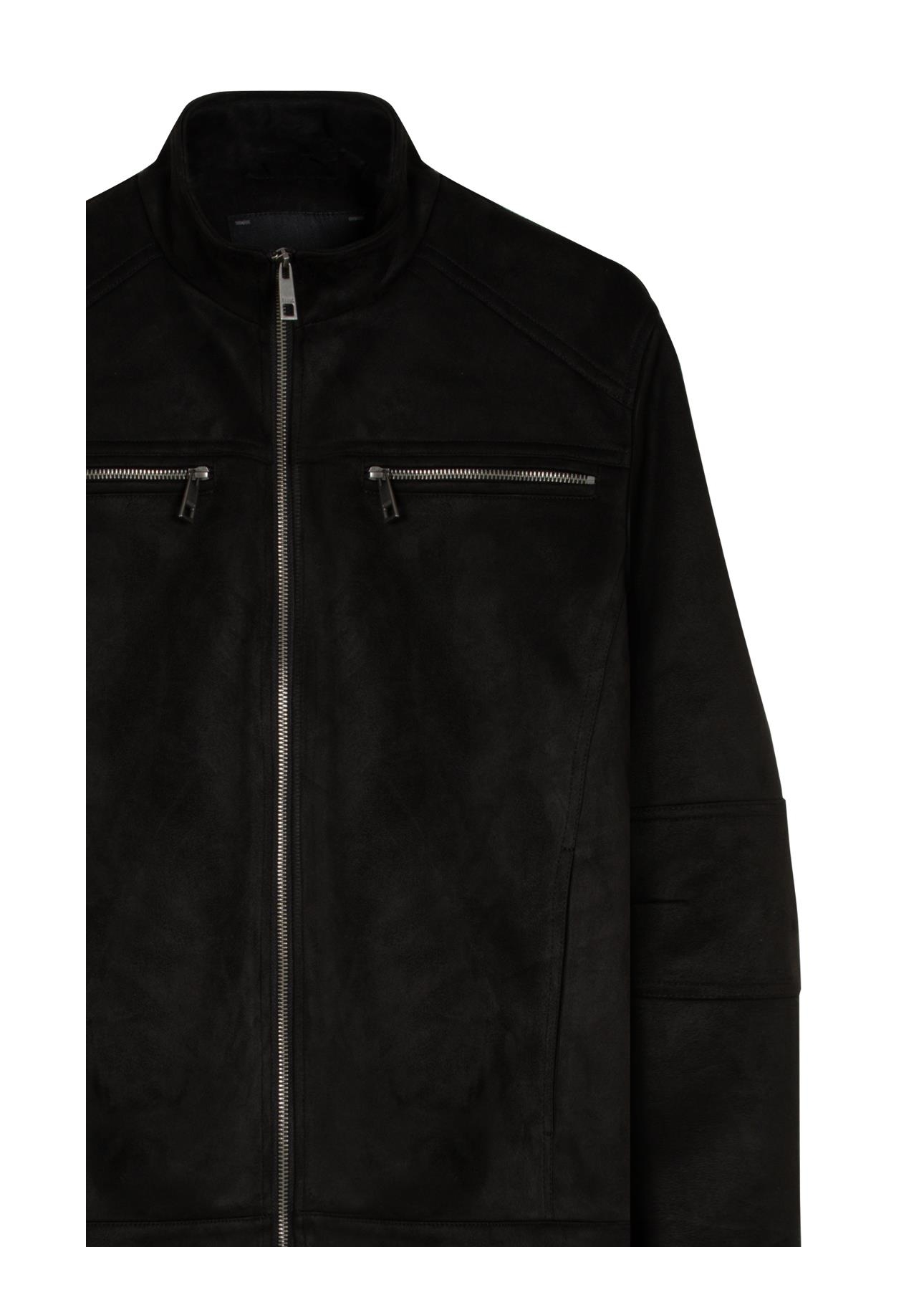 Jaqueta Suede Rider With Preto