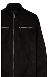 Jaqueta Suede Rider With Preto