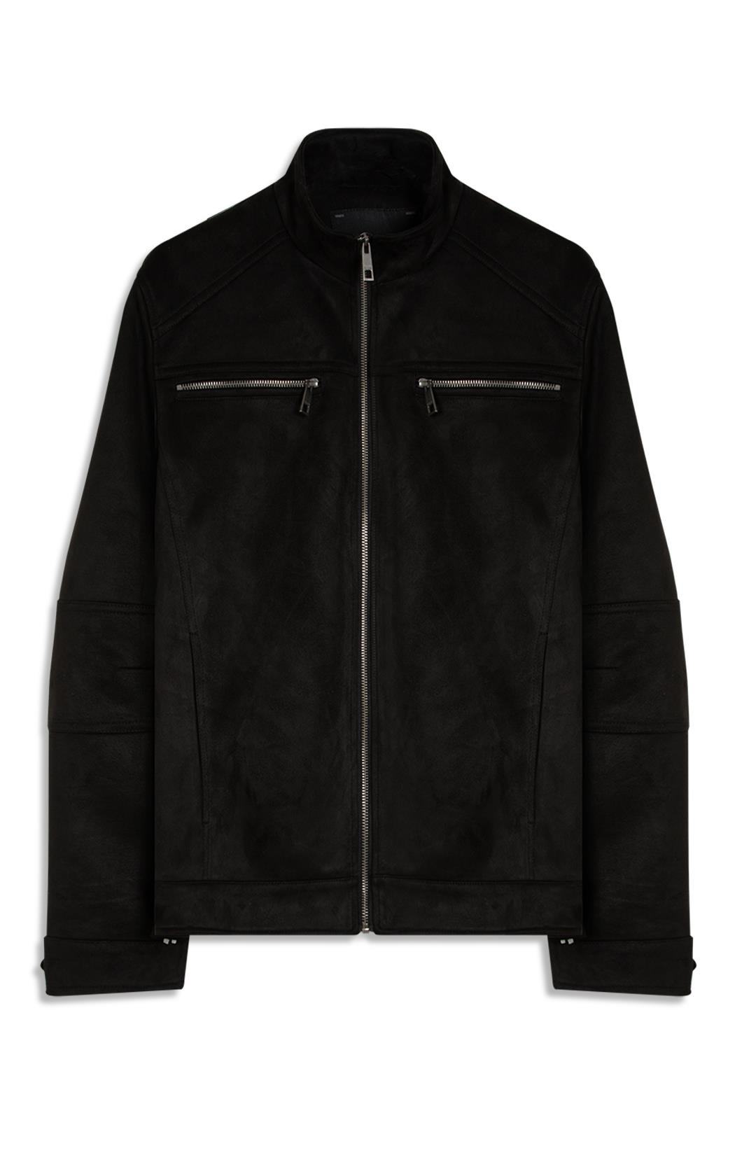 Jaqueta Suede Rider With Preto