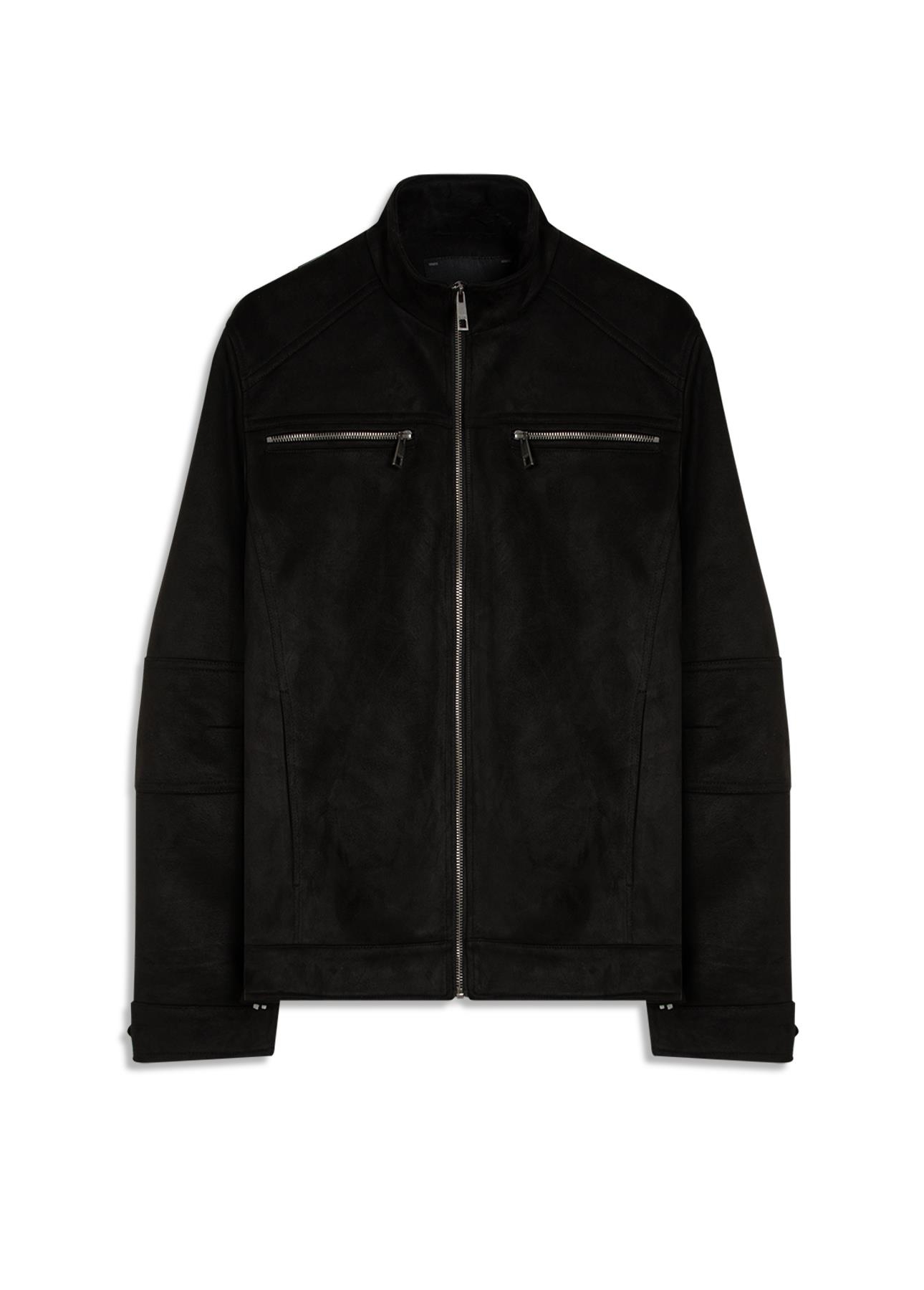 Jaqueta Suede Rider With Preto
