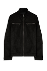 Jaqueta Suede Rider With Preto