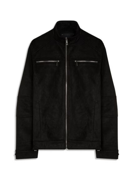 Jaqueta Suede Rider With Preto
