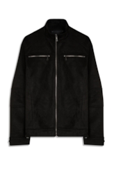 Jaqueta Suede Rider With Preto
