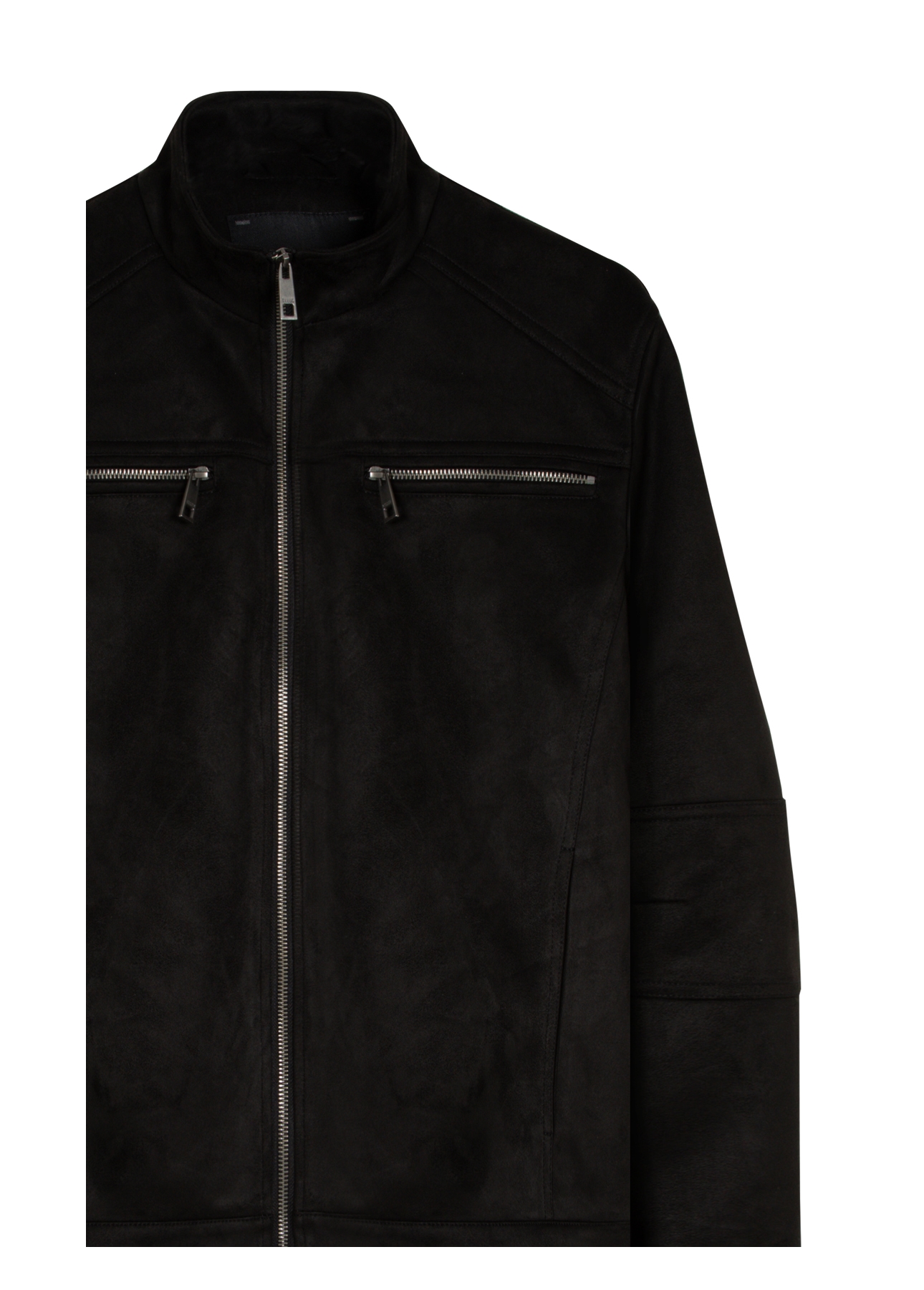 Jaqueta Suede Rider With Preto