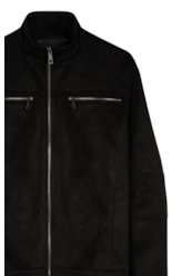 Jaqueta Suede Rider With Preto