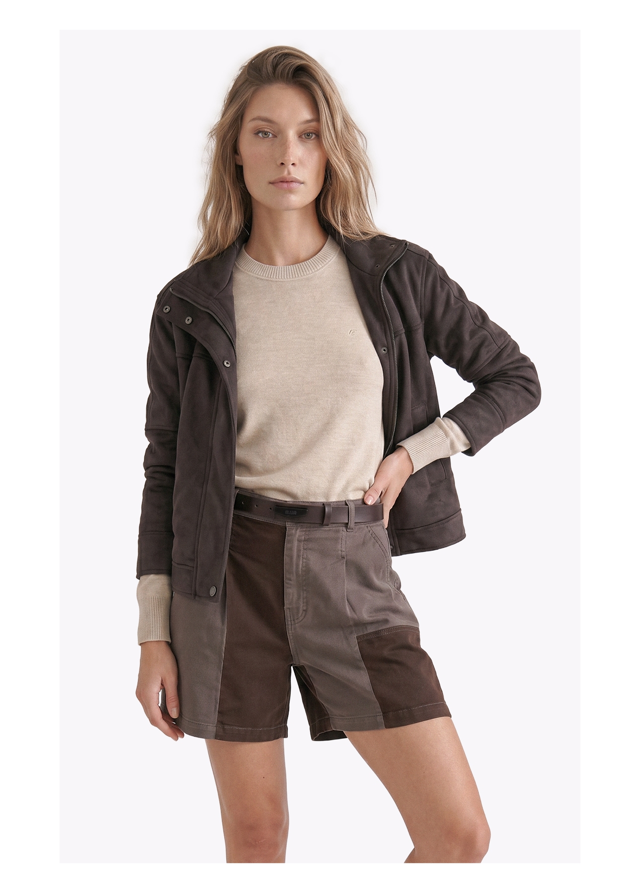 Jaqueta Suede Turtle Classic Cafe