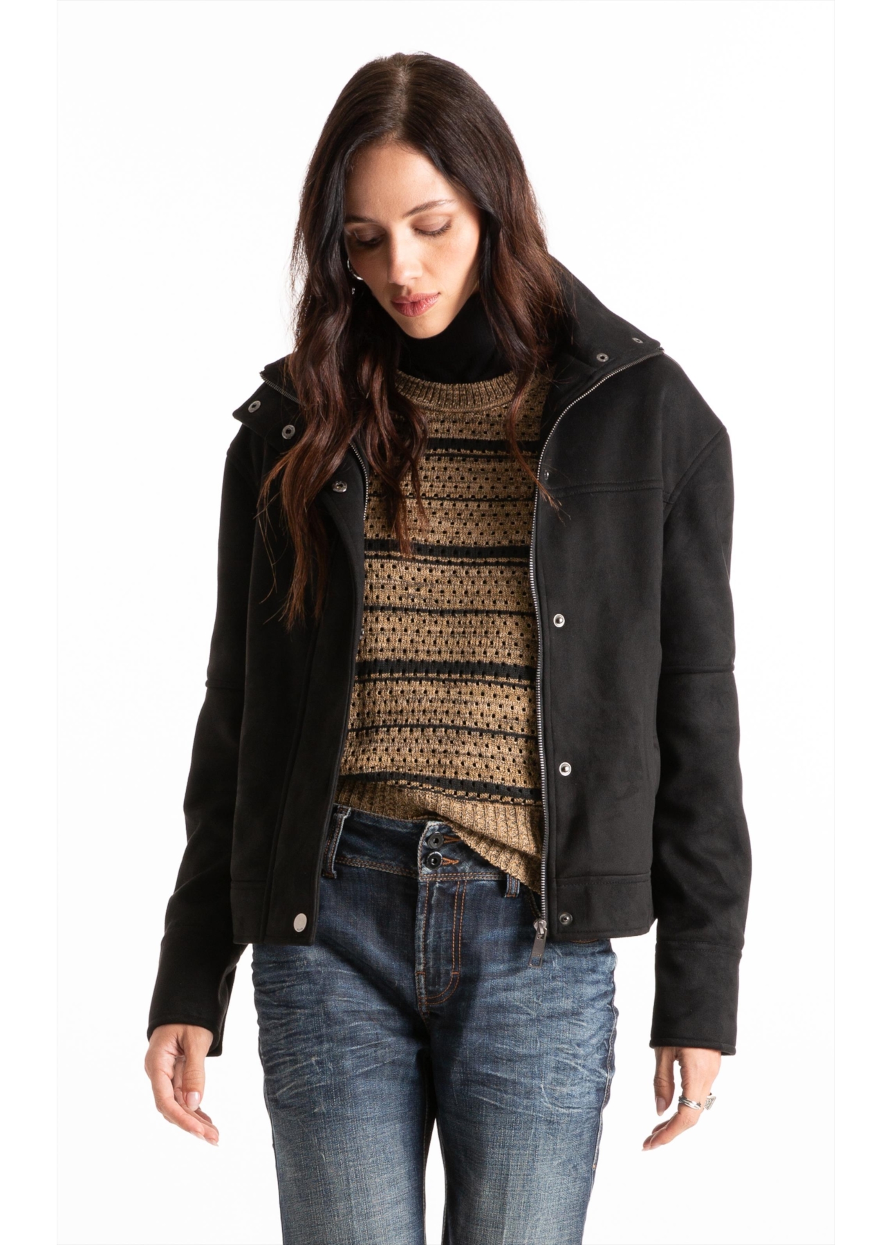Jaqueta Suede Turtle Classic Preto