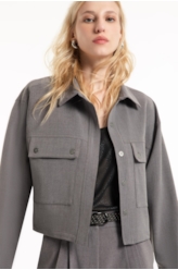 Jaqueta Tailoring Folli Cinza