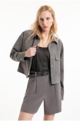 Jaqueta Tailoring Folli Cinza