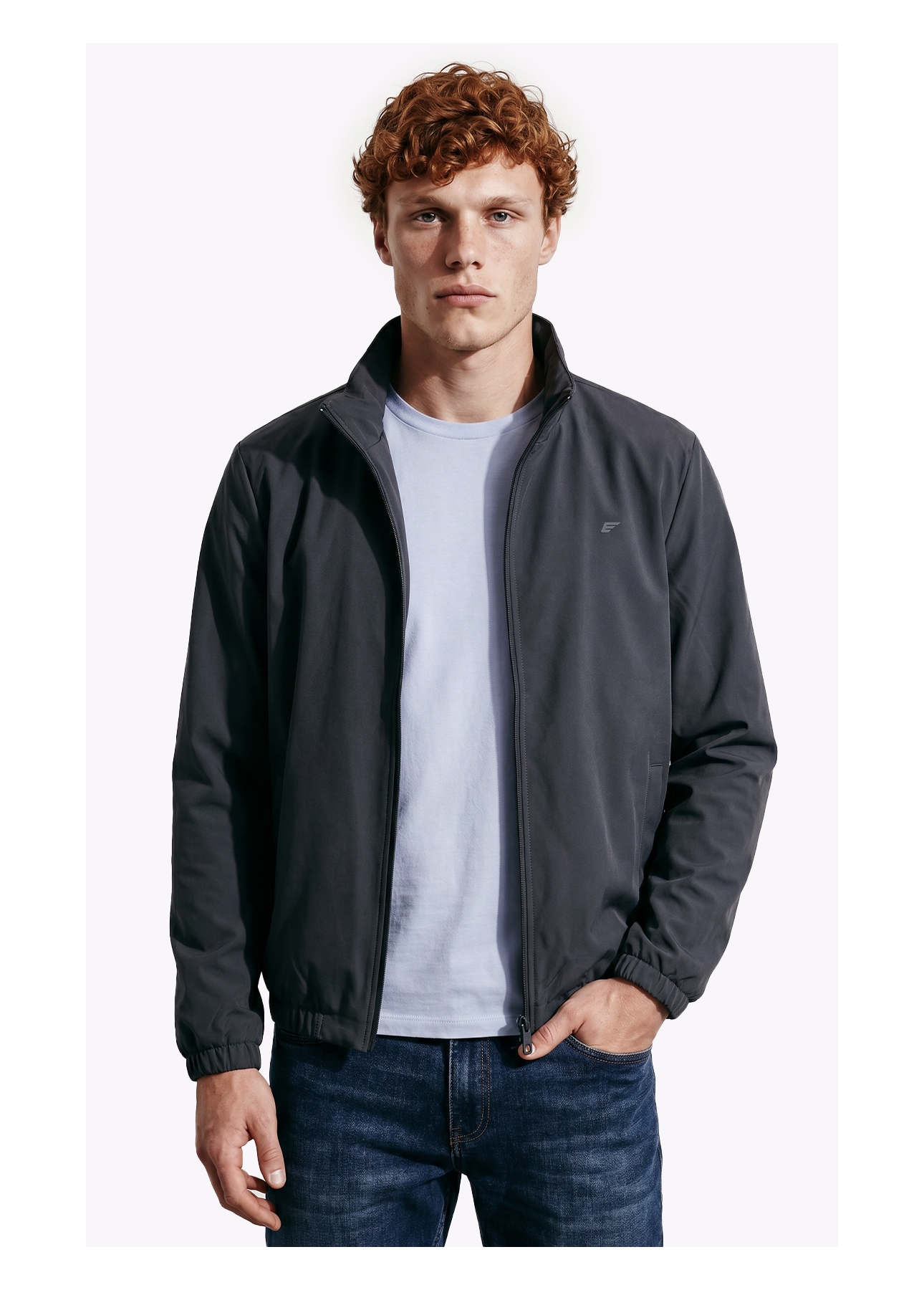 Jaqueta Tech Bomber Hood Grafite