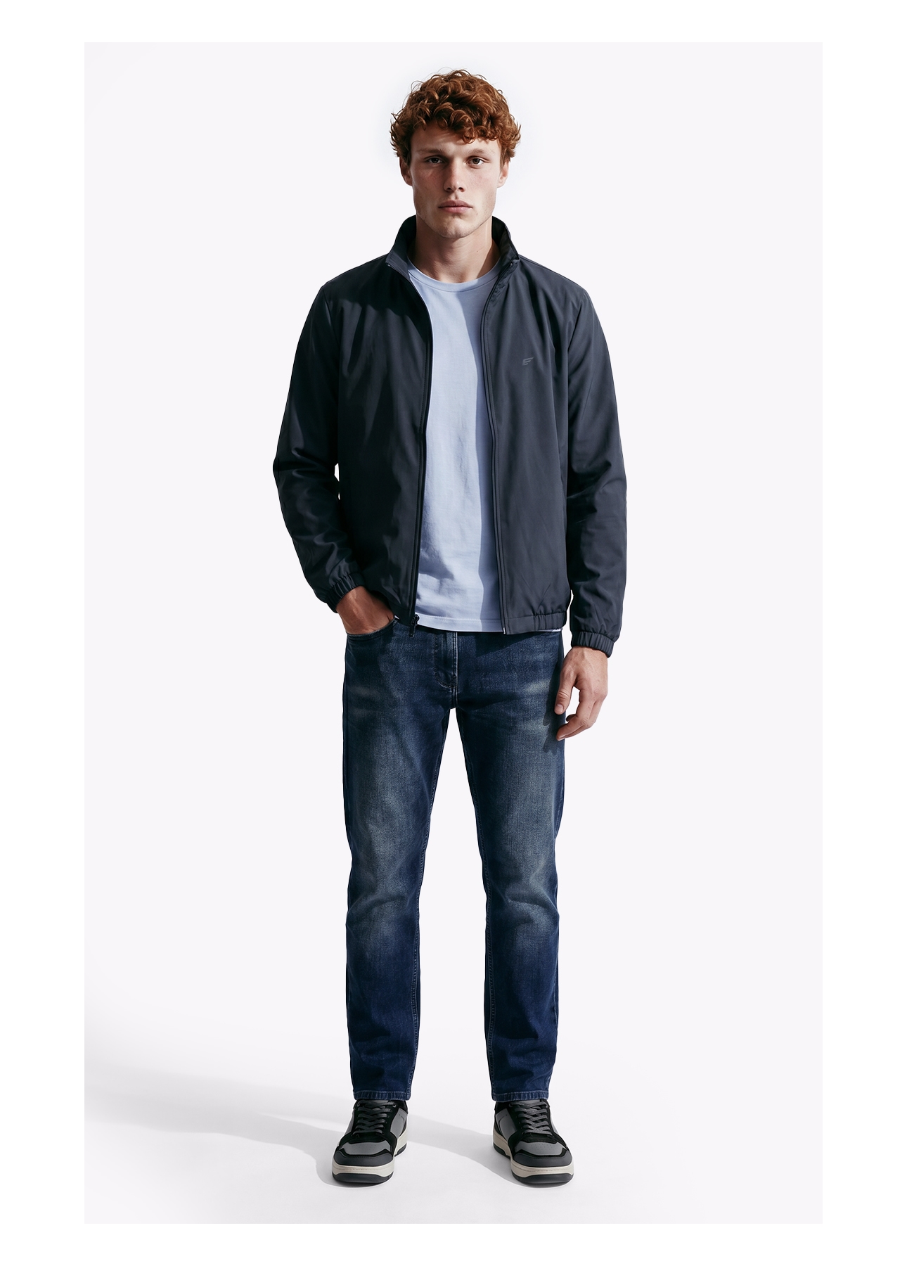 Jaqueta Tech Bomber Hood Grafite