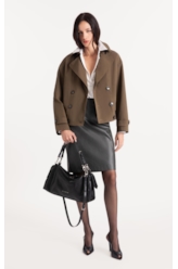 Jaqueta Tech Coat Bomber  Tabaco
