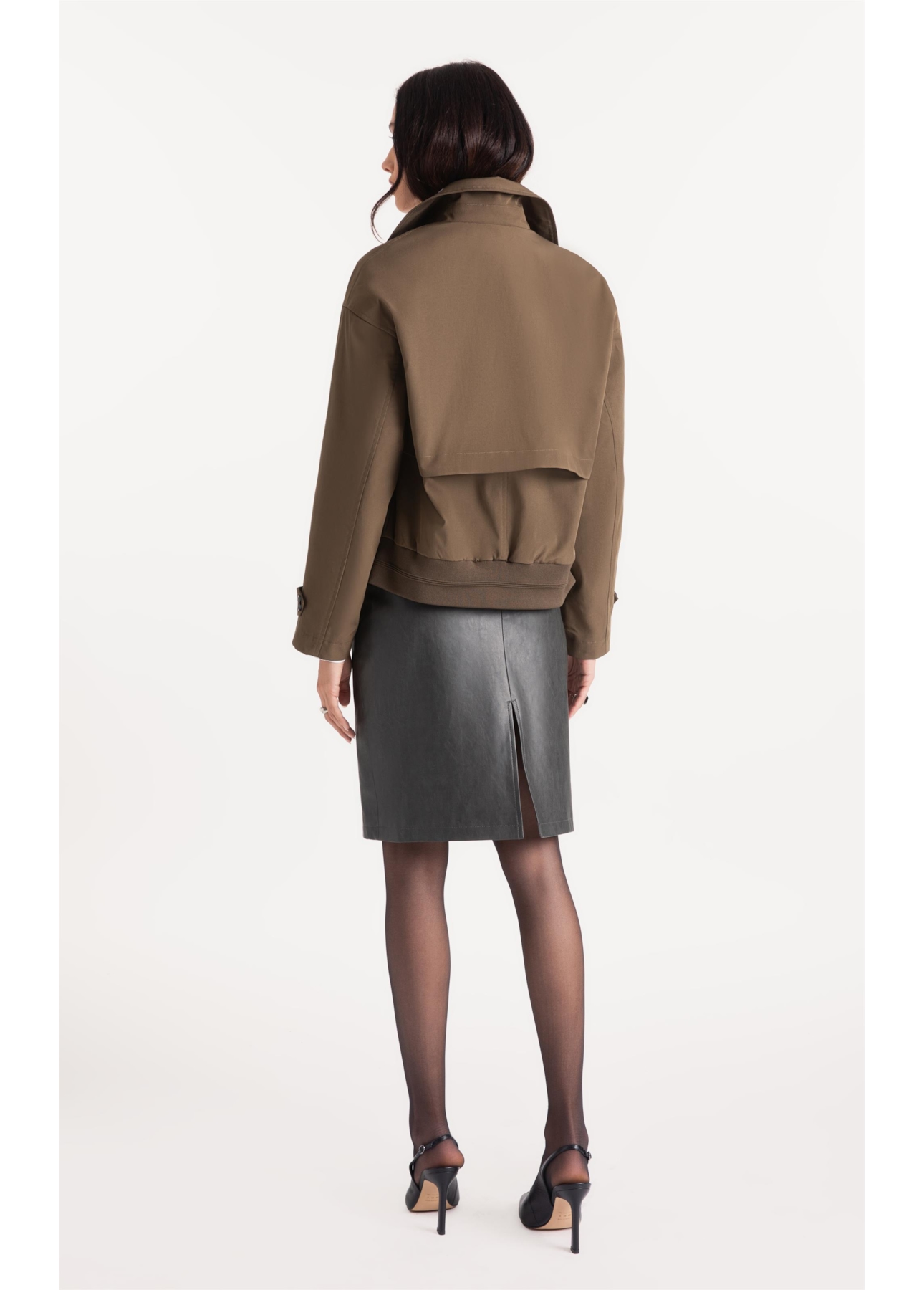 Jaqueta Tech Coat Bomber  Tabaco