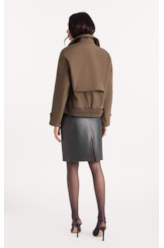 Jaqueta Tech Coat Bomber  Tabaco