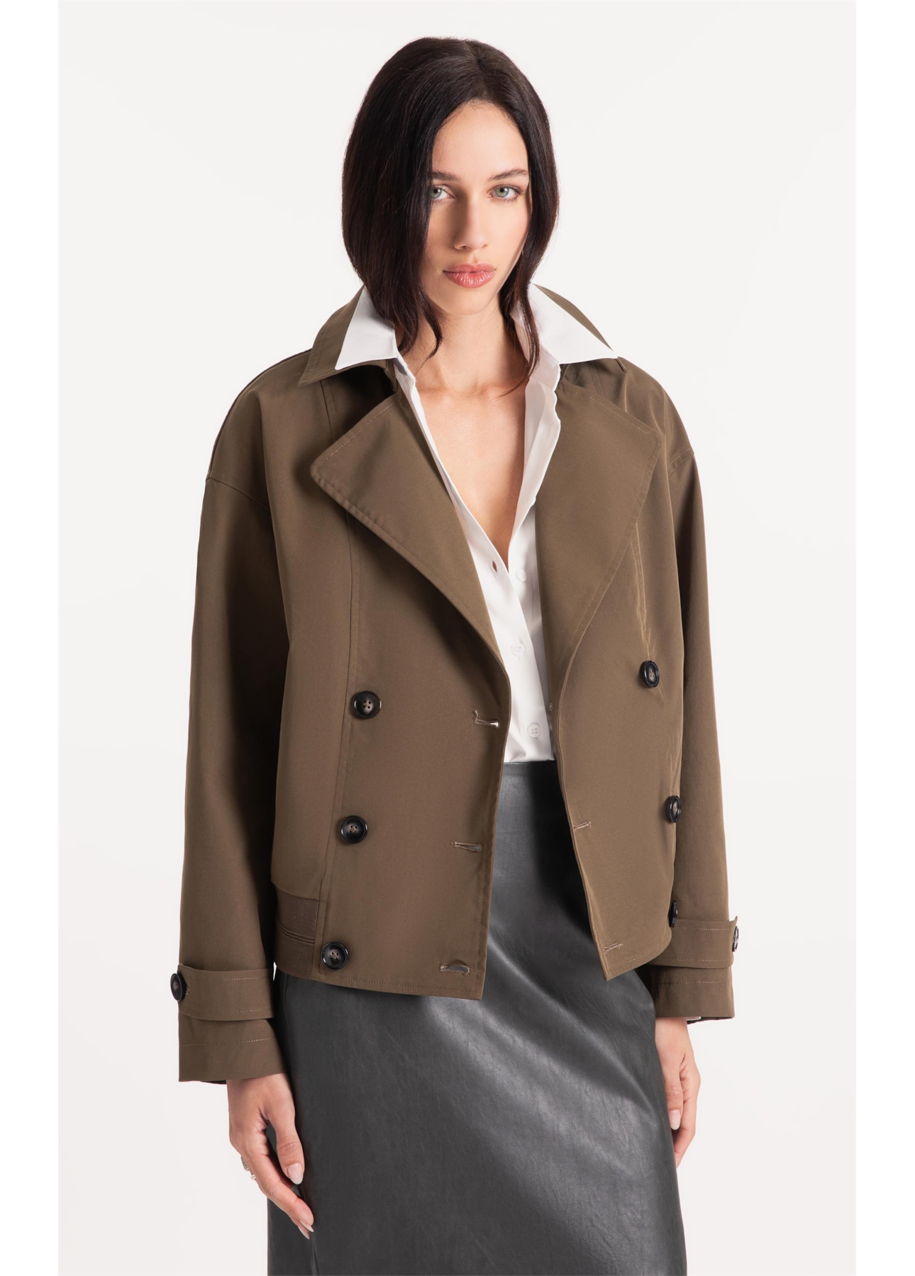 Jaqueta Tech Coat Bomber  Tabaco
