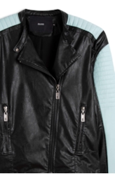 Jaqueta Urban Jacket Moto Preto C/ Azul