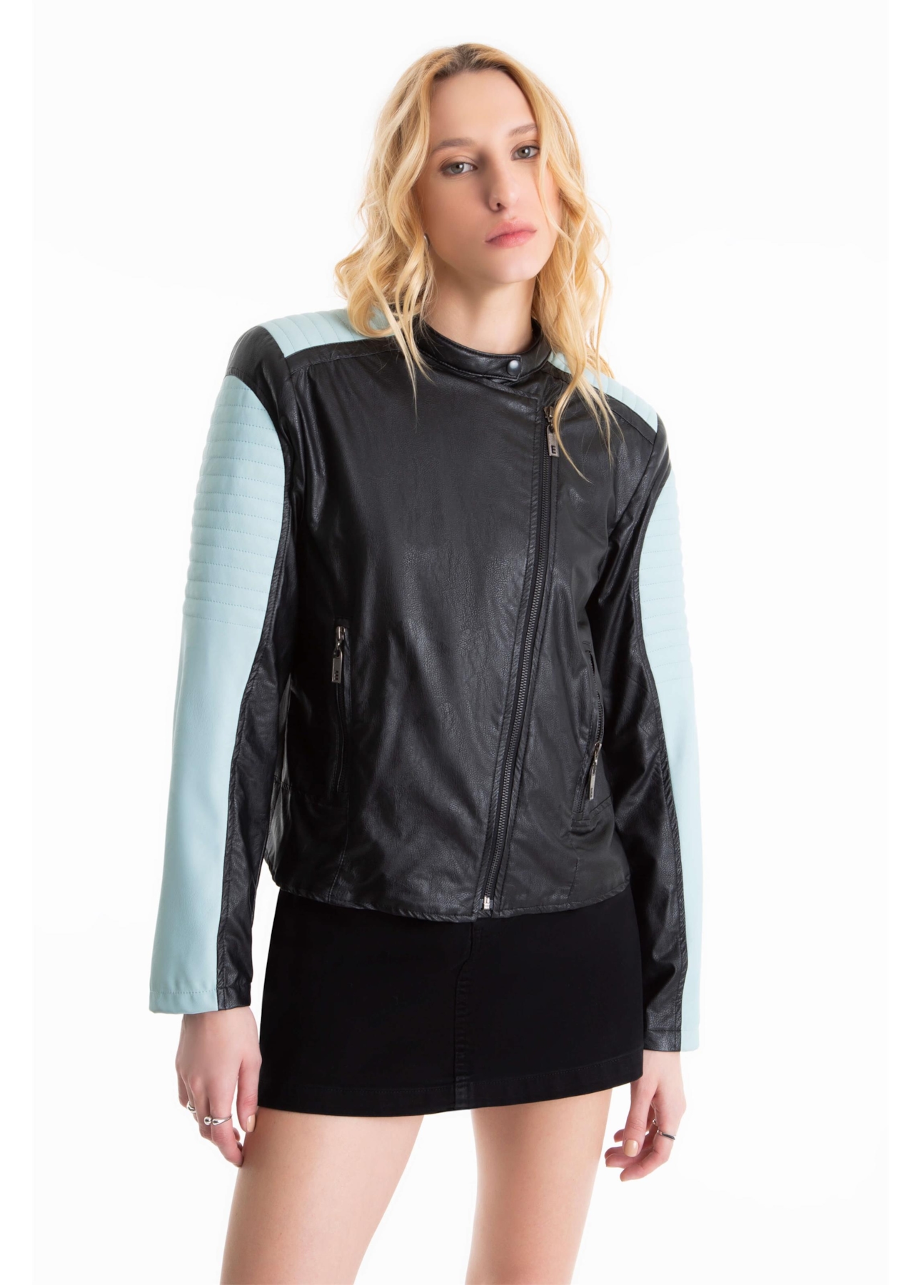 Jaqueta Urban Jacket Moto Preto C/ Azul
