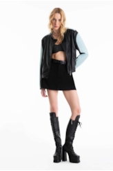 Jaqueta Urban Jacket Moto Preto C/ Azul