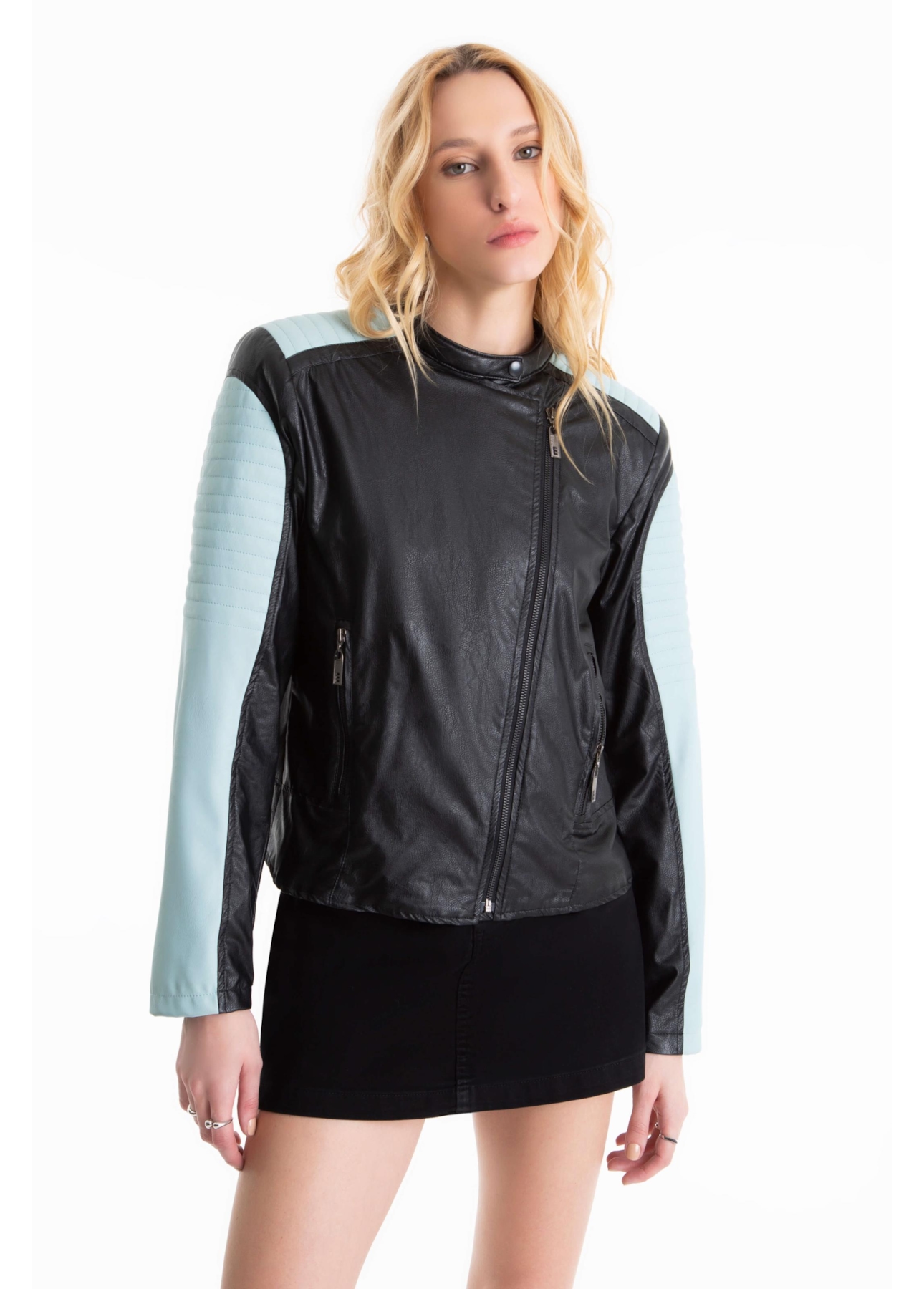 Jaqueta Urban Jacket Moto Preto C/ Azul