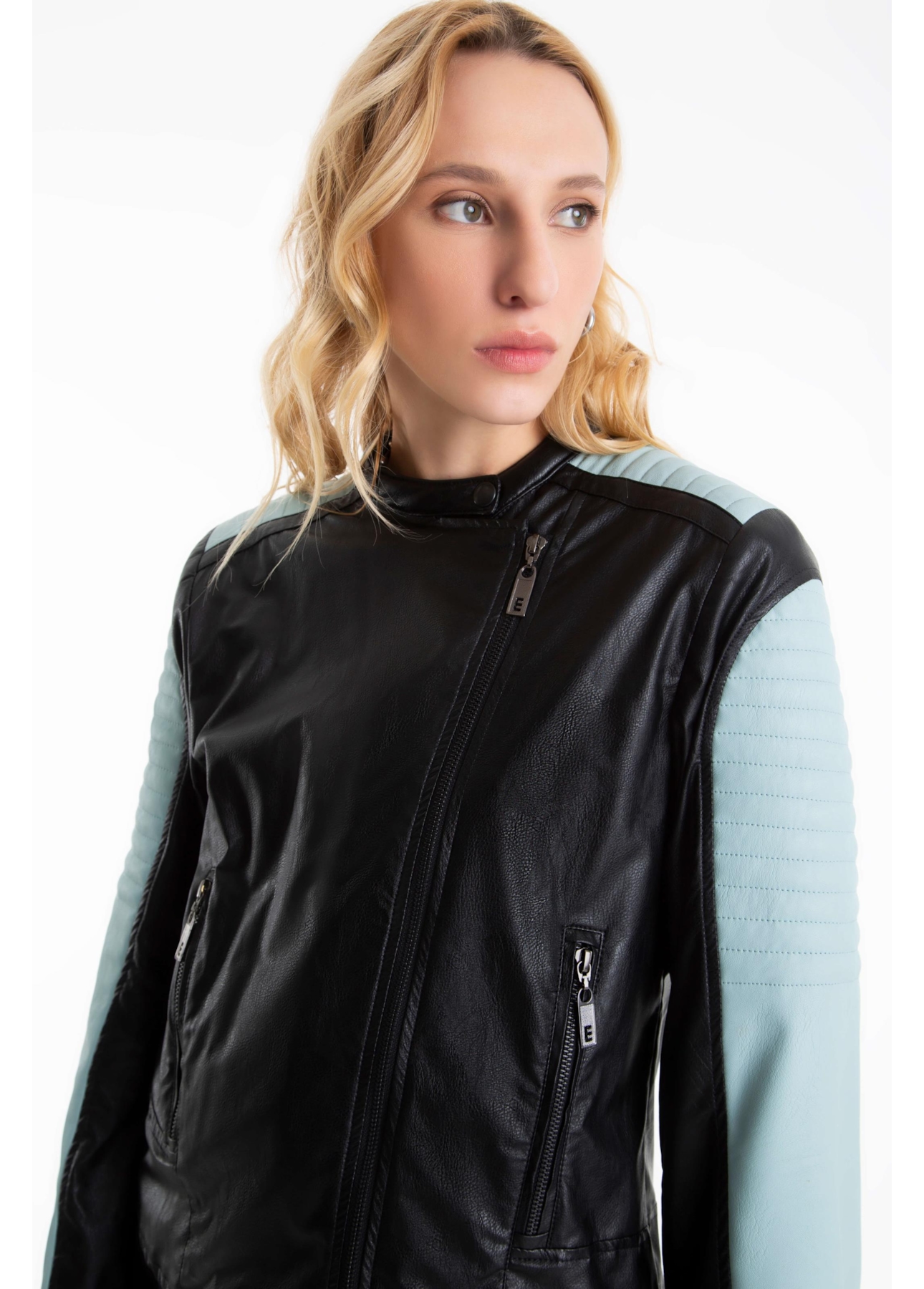 Jaqueta Urban Jacket Moto Preto C/ Azul