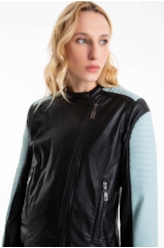Jaqueta Urban Jacket Moto Preto C/ Azul