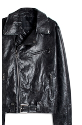 Jaqueta Vegan Leather Belt Preto