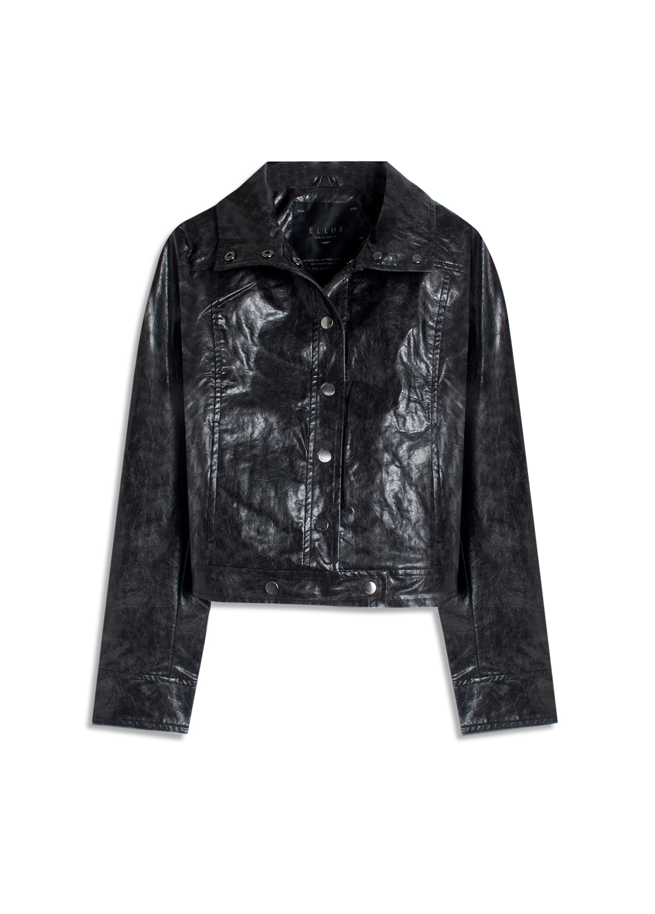 Jaqueta Vegan leather Biker Preto