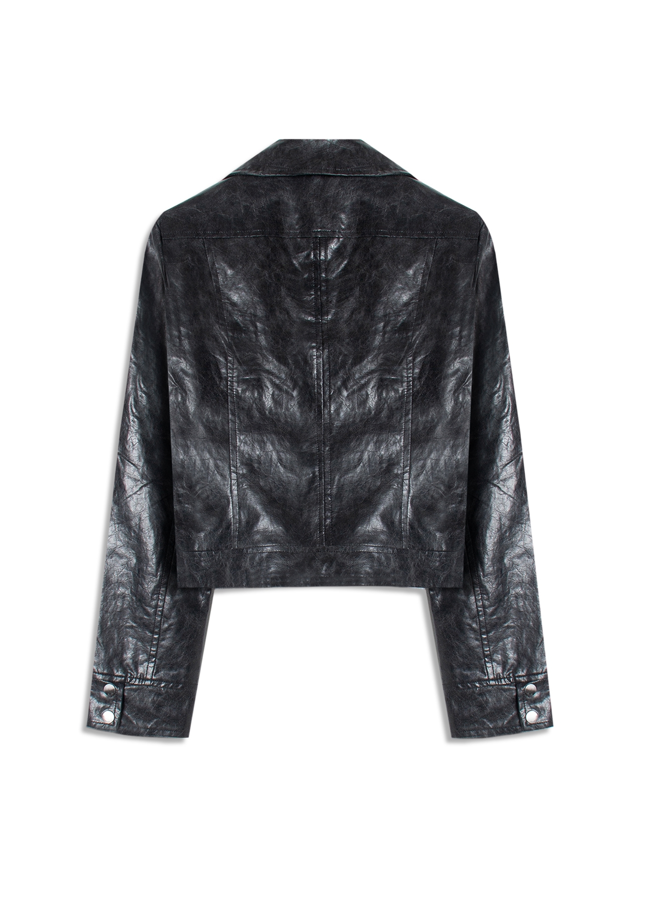Jaqueta Vegan leather Biker Preto