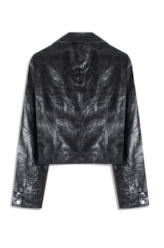 Jaqueta Vegan leather Biker Preto