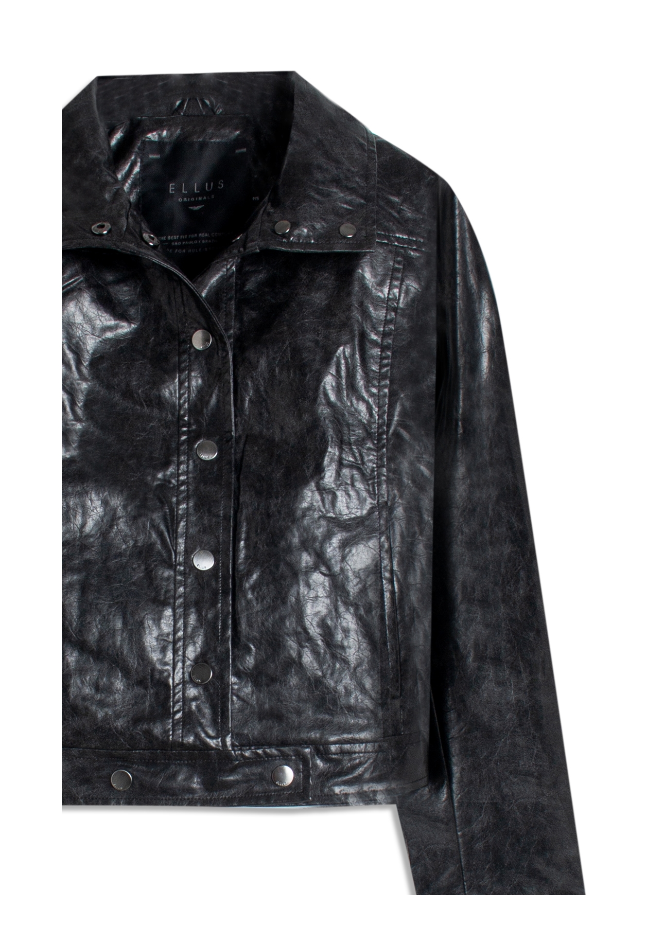 Jaqueta Vegan leather Biker Preto