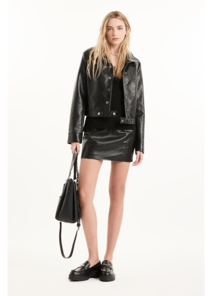Jaqueta Vegan leather Biker Preto
