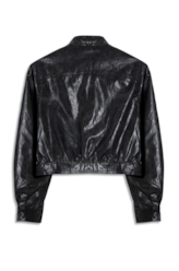 Jaqueta Vegan Leather  Biker Preto