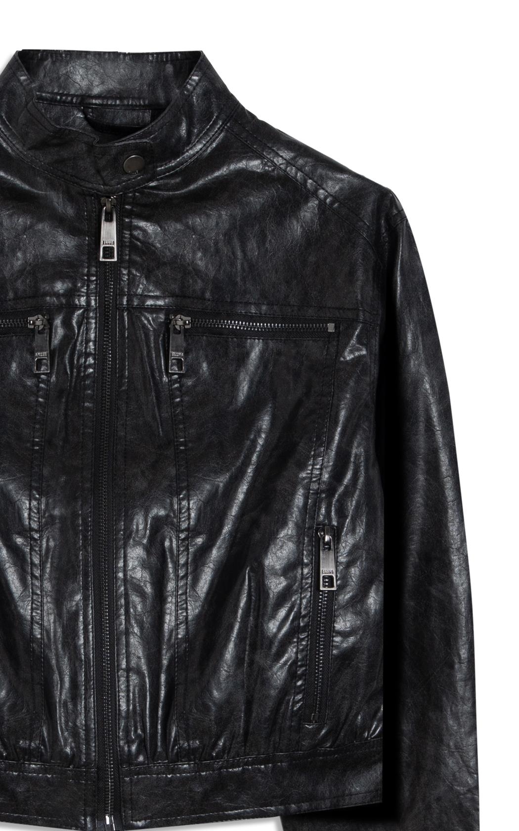 Jaqueta Vegan Leather Biker Preto