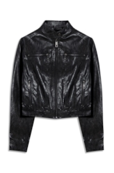 Jaqueta Vegan Leather  Biker Preto
