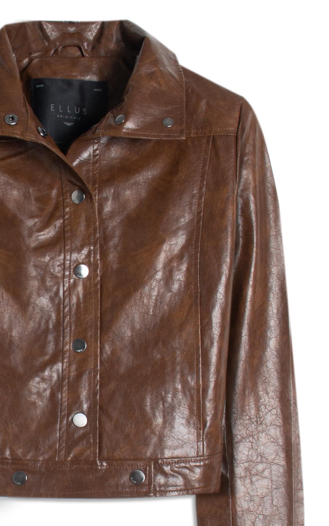 Jaqueta Vegan leather Biker Whisky