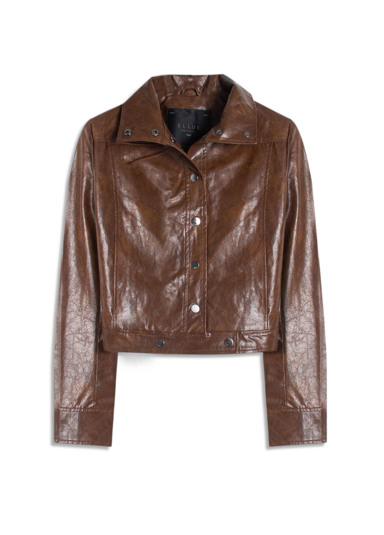 Jaqueta Vegan leather Biker Whisky