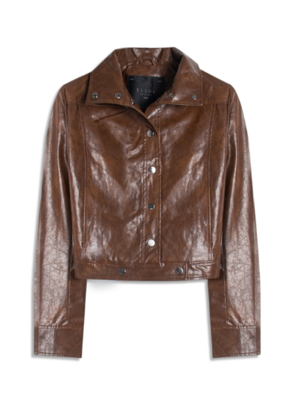 Jaqueta Vegan leather Biker Whisky