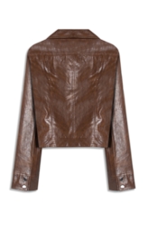 Jaqueta Vegan leather Biker Whisky