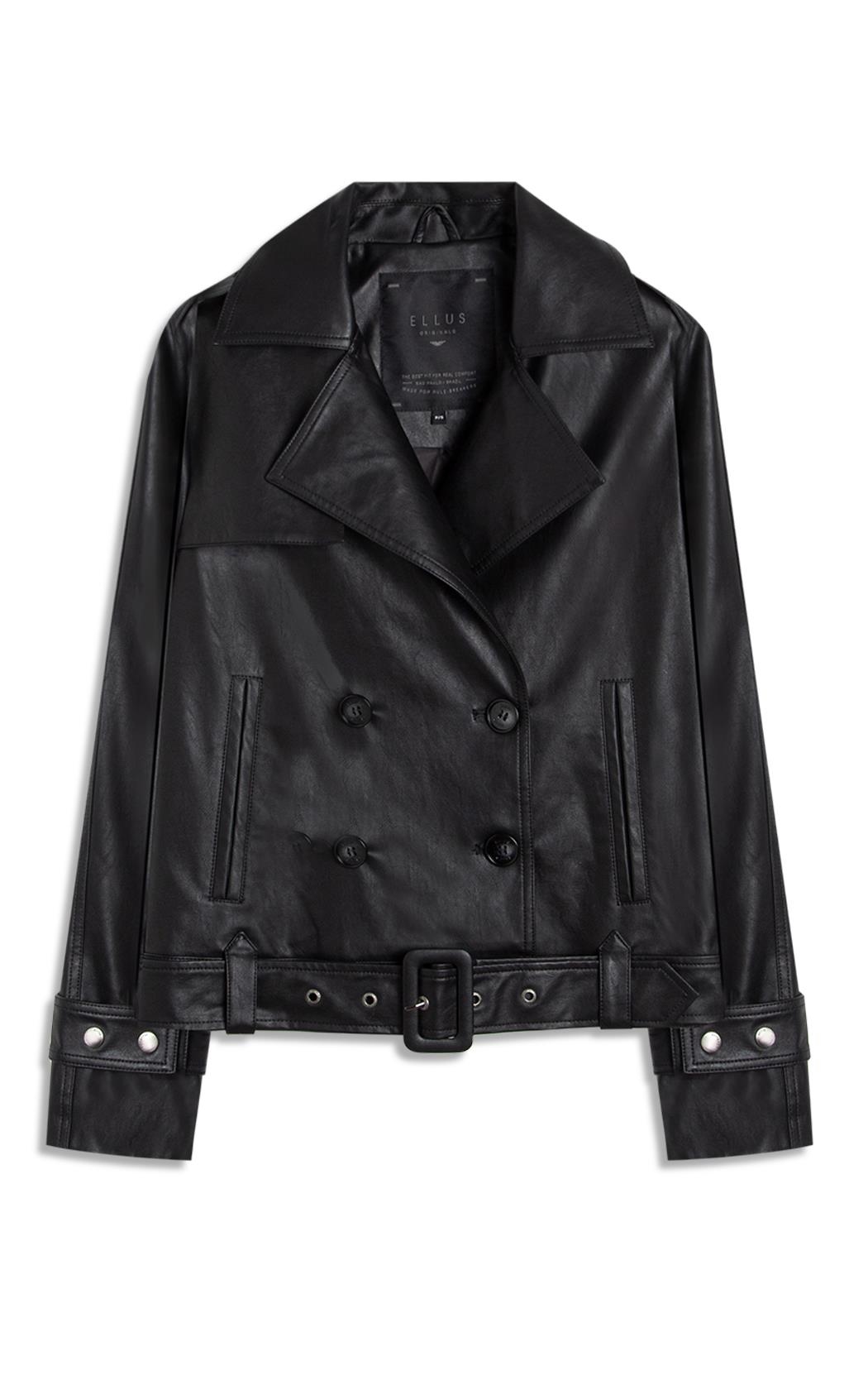 Jaqueta Vegan Leather Biker Preto