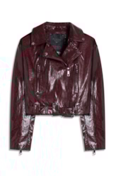 Jaqueta Vegan Leather Ellus + Anttonia Bordeaux