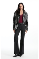 Jaqueta Vegan Leather Ellus + Anttonia Preto