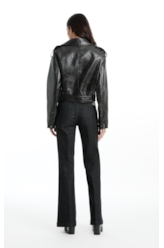 Jaqueta Vegan Leather Ellus + Anttonia Preto