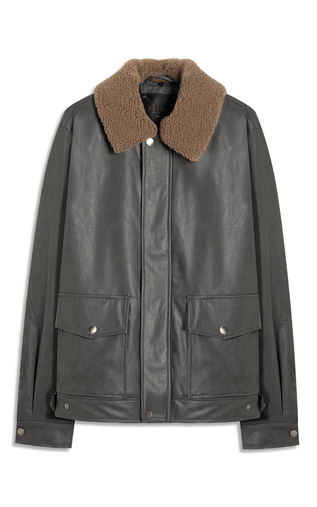 Jaqueta Vegan Leather Golf Classic Fur Preto