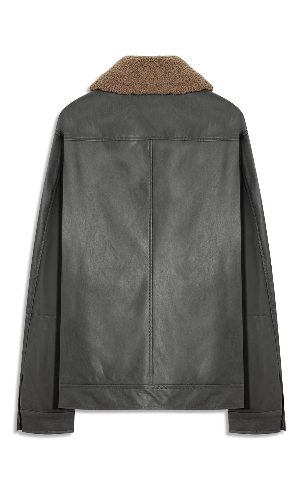 洋楽 HOODFACTOR Jaqueta Vegan Leather Golf Classic Fur Preto 洋楽