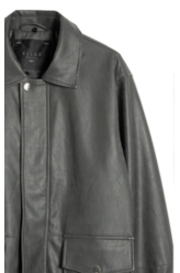 Jaqueta Vegan Leather Golf Classic Fur Grafite