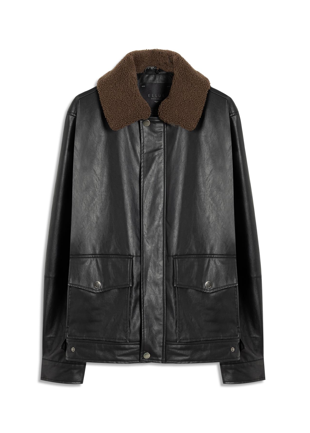 Jaqueta Vegan Leather Golf Classic Fur Preto