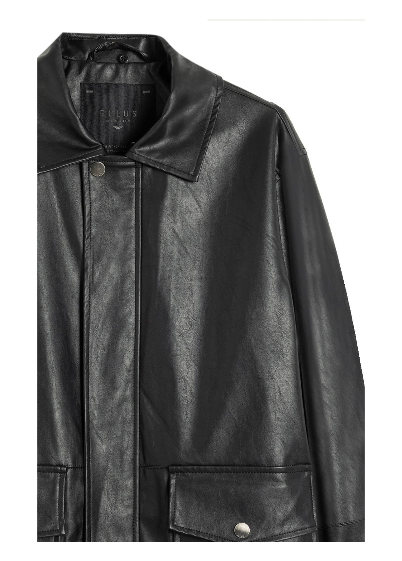 Jaqueta Vegan Leather Golf Classic Fur Preto